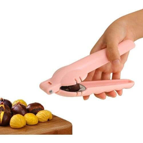 Walnut Clip Pliers Nut Opener Cutter Gadgets 2 in 1 Quick Chestnut opening device Metal Nutcracker Sheller Kitchen Tools 2021