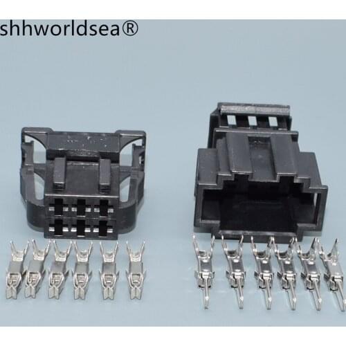 Shhworldsea 6 Pin Male Female Taillight Connector Adapter For Audi Q5,Seat Back Adjustment Plug For VW New Passat 1J0 972 926