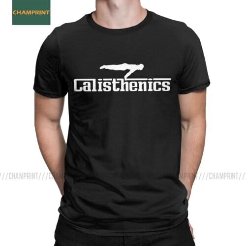 Amazing Calisthenics Planche T-Shirts Men Cotton T Shirt Sport Workout Fitness Gym Sports Body Short Sleeve Tees Party Clothes