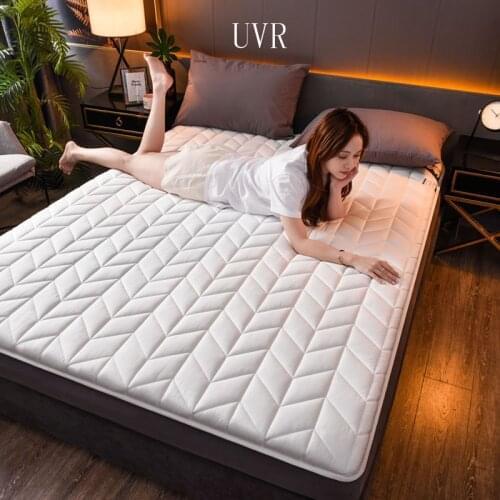 UVR Hotel Waterproof Latex Mattress Soft Breathable Tatami Collapsible For Family Pad Bed Full Size Cushion Help Sleep