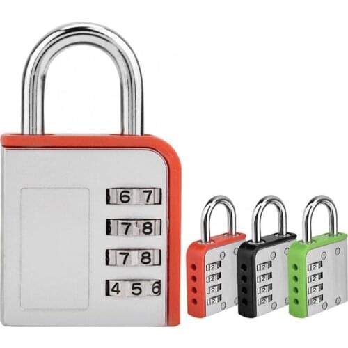 Multi-color 4-digit Combination Password Padlock Door Warehouse Industry Padlock cerradura puerta