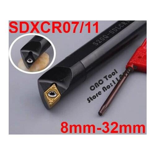 1PCS 8mm 10mm 12mm 14mm 16mm 20mm 25mm 32mm SDXCR07 SDXCR11 SDXCL07 SDXCL11 the Right/Left Hand CNC Turning Lathe tools
