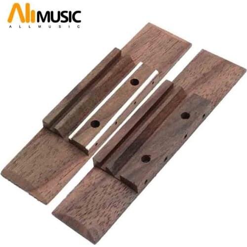 10pcs Ukulele Rosewood Bridge Slotted for 4 String Ukulele 110*25*53mm Ukulele Parts