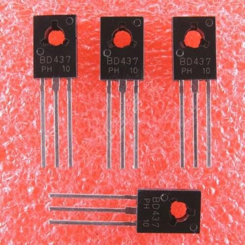 100pcs/lot BD437 45V 4A NPN TO-126 NEW