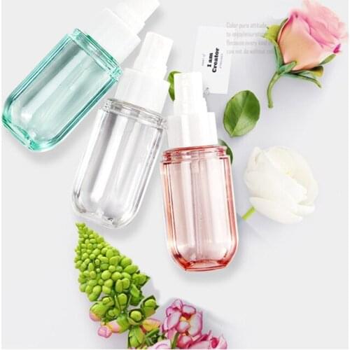 150Pcs/lot 40ml 60ml Spray Lotion Bottle Sunscreen Aromatherapy PET Plastic Empty Fine Mist Atomizer Perfume Essential Oil Vial