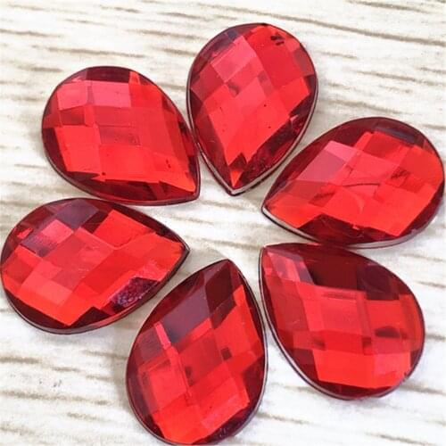 20PCS 13*18mm Pear Flatback Acrylic Wedding/Clothes Wedding Art Decoration DIY