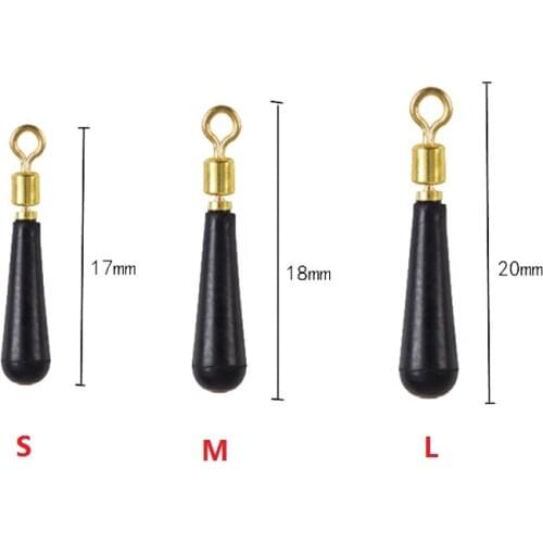 30PCS/Lot Copper Head Fishing Gear Block Rotation Bobber Float Rest Drift Fishing Floats Accessory