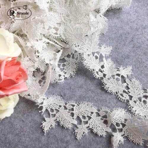 4-5Yards)Leaf Eyelash Lace Trim Wedding Veil Lace Lace Necklace Material 5.8cm Wide RS1243