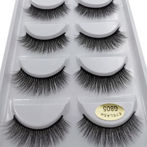 50 pairs false eyelashes mink eyelashes soft fluffy dramatic eye lashes extension maquillage mink cilios make up faux cils G805