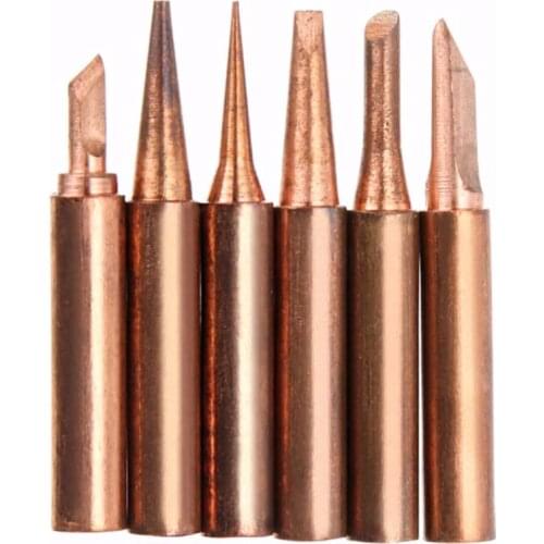 936 soldering head, pure copper, 900m soldering head set, internal heat is bare copper welding tip, soldering iron tip