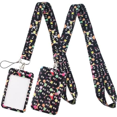 LT398 Japanese Anime Novel Neck Strap Lanyards Keychain Holder ID Card Pass Hang Rope Lariat Lanyard Key Ring Gifts Accessories