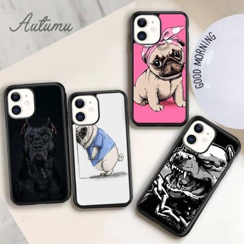 2021 Fierce Dog Phone Case for iPhone 11 12 Pro Max mini X XR XS SE 2020 5 6S 7 8 Plus Samsung Galaxy S8 S9 S10 Cover shell