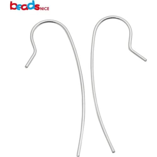 Beadsnice 925 Sterling Silver Earwires Long Earring Hooks 18 Gauge Ear Hooks DIY Jewelry Supplies ID34932