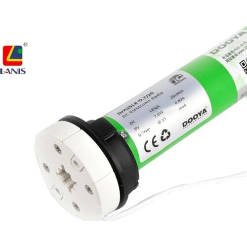 DM25LE China Venetian Manufacturer Roller Blinds Motorized Curtain Battery Solar Awning Cortina De Dooya Tubular Motor