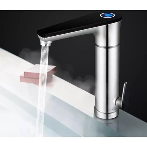 3000W Electric Water Heater Tankless Water Faucet Hot Boiler Water Electric Heating Tap Element with Adjustable Temperature