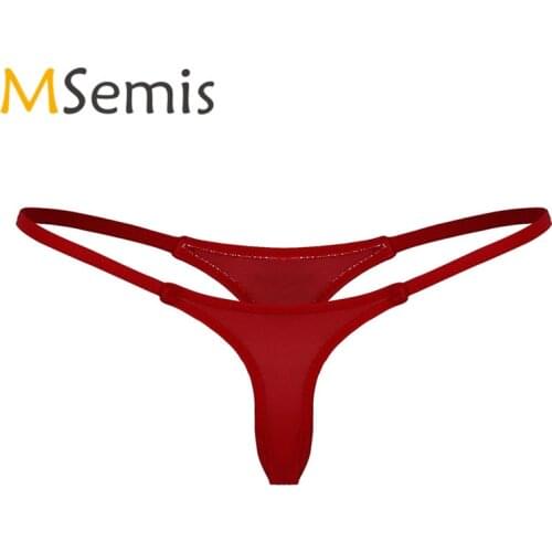 Swimwear Women Mini G-string Thong Mini Bikini Briefs Swimsuit Lingerie Nightwear Underwear Low Rise Stretch High Cut Sleep Wear
