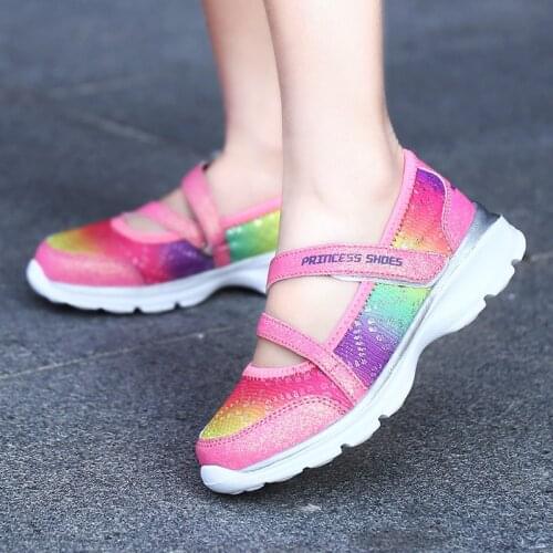 MHYONS Girls' sandals 2020 new childrens fashion Baotou sequin shoes older kids silver show kids princess shoes A-48