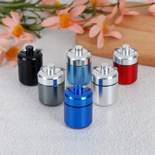 1PC Keychain Medicine Box Mini Waterproof Aluminum Alloy Pill Box Case Bottle Cache Drug Holder Container Random