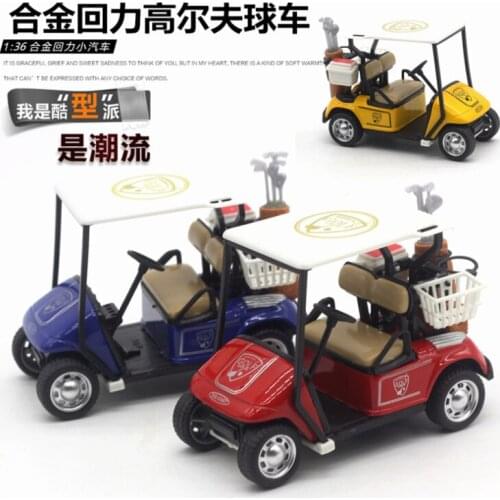 Golf Cart Model Golf Simulation Model Alloy Car Alloy Pull Back Car Children Toy Car Model