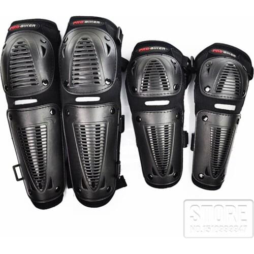 PRO-BIKER Motorcycle Elbow pads Knee Pads Breatheable Motorbike Pads knee guards Motocross Protection Racing Kneepads