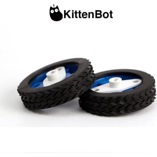 Kittenbot Maker Education Smart Car Accessories Rubber Robot Wheel Compatible Step DC Motor Blocks