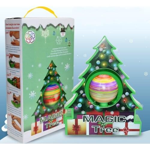 DIY Kids Drawing Toys Christmas Tree Decoration Balls Educational Craft Toy Set Home Decor Ornaments Egg Children Gifts