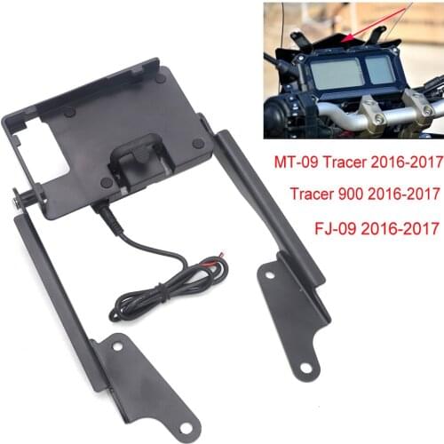 Stand Holder Phone Mobile Phone GPS Plate Bracket For YAMAHA MT-09 Tracer 900 FJ-09 2016-2017