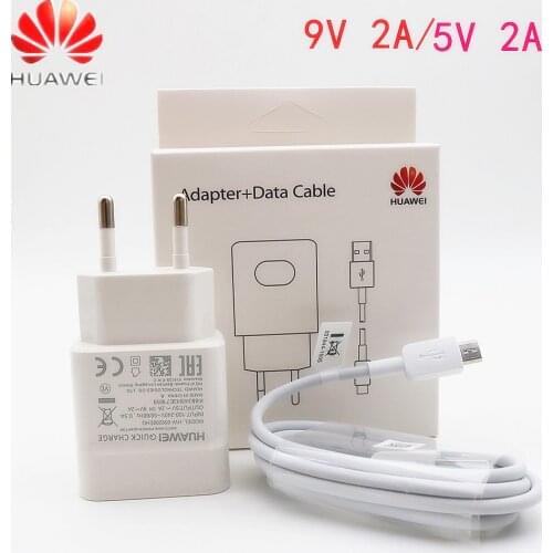 Huawei 9V2A EU charger QC 2.0 Quick Fast Charge Adapter Micro USB Cab For Mate 7 8 S 10 Lite Nova 3i P8 9 10 Lite Honor 8 9 Lite