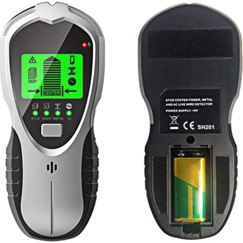 Finder Scanner Wall Scanner Detector With Battery 4 In 1 Stud Sensor Center Finders For Studs Deep Metal And AC Wires Detection