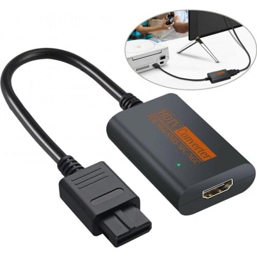 50% Off Portable Converter Adapter Shared Equipment for N64/SNES/SFC/NGC to HDMI-compatible (720p)