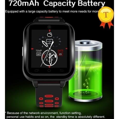 Newest 1G+8G Android 6.0 4G WIFI gps smart watch IP67 Waterproof phonewatch support Heart Rate Blood pressure 750mAh Batter