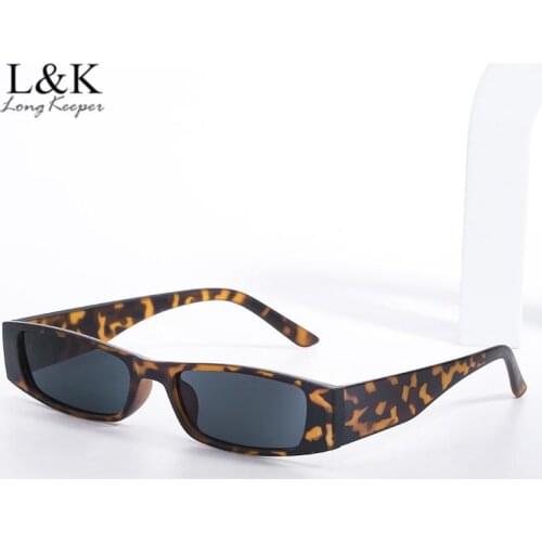 Fashion Small Rectangle Sunglasses Women Men Vintage Narrow Frame Square Sun Glasses Ladies Trendy Shades Outdoor UV400 Eyewear