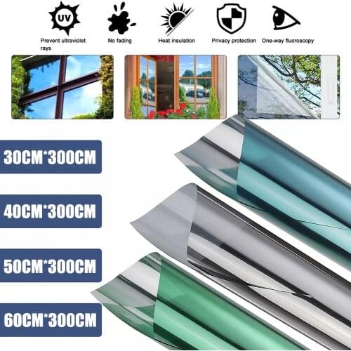 Window Thermal Insulation Privacy Film Transparent UV Infrared Cut Skin Protection Prevents Furniture Walls Fading Window Film