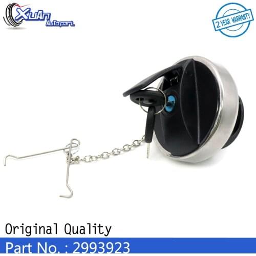 XUAN Locking Fuel Tank Filler Gas Cap Covers with Keys 2993923 2294798 For Scania Truck Automobiles Exterior Parts