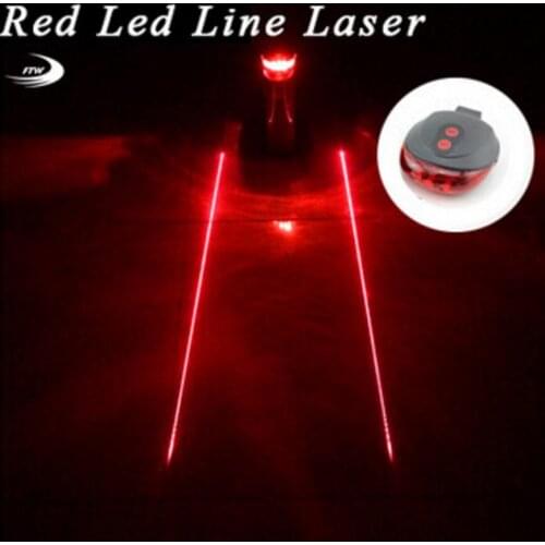 Tail light (5LED+2Laser) Cycling Safety warning Bicycle Rear Lamp Bike Laser Tail bike Light Bicicleta Caution TL0218