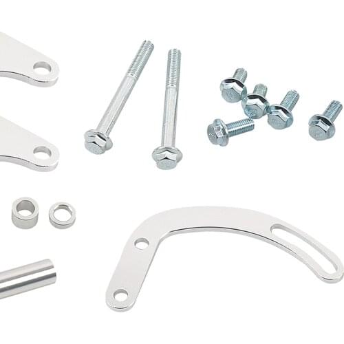 1 Kit Adjustable Power Steering Bracket Power Steering Pump Mounting Bracket