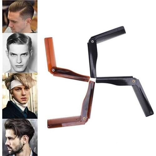 1PC Travel Commercial Plastic Small Comb For Men Portable Folding Knife Hair Combs