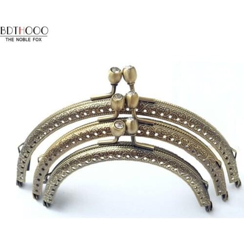 10pcs/lot 12.5cm Metal Frame for Bag Clutch Bag Handbag Frame Purse Making Kiss Clasp Lock Accessories For Bags Hardware