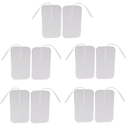 10Pieces Reusable Electrode Pads For Acupuncture Therapy Tens Massagers Unit Body Massage Supplies