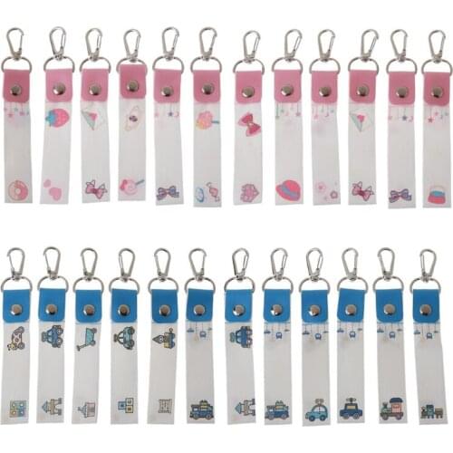 12Pcs Kids Handwritten Customizable ID Labels Keychain for Identification for Child Bags Clothing and All Personal Items