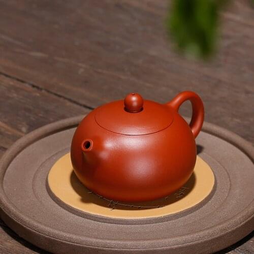 150CC YIXING XI SHI TEAPOT UNDRESSED ORE ZHU HANDMADE KUNG FU BEAUTY KETTLE WITH GIFT BOX