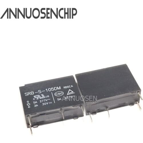 5pieces/lot 100%Original New SANYOU SRB-S-105DM SRB-S-112DM SRB-S-124DM 4PINS 5A 5V 12V 24V Power Rela