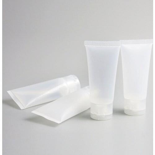 50 x 30ml High Quality Clear Frosted Cosmetic Soft Tub 30g Hand Cream Eye Cream Plastic Tube Packaging Empty Portable Container