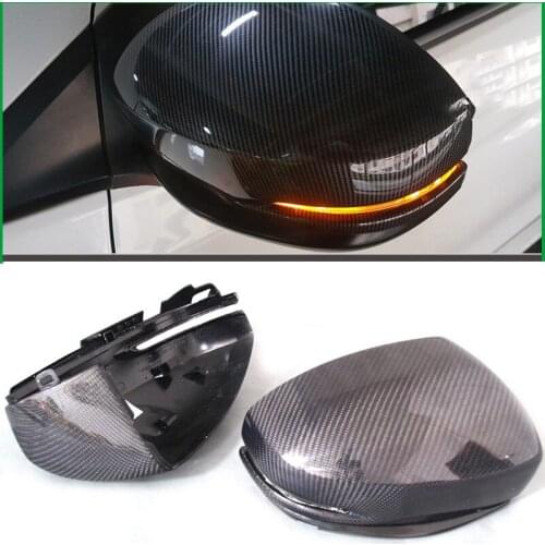 1 Pair Real Carbon Fiber Rearview Mirror Covers For Honda FIT 2020+ Carbon Fiber Side Replace Mirror Car Accessories