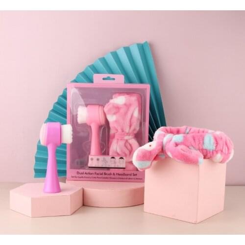 [Preferential package] Facial cleansing massage double-sided silicone cleansing brush to remove blackheads and exfoliating