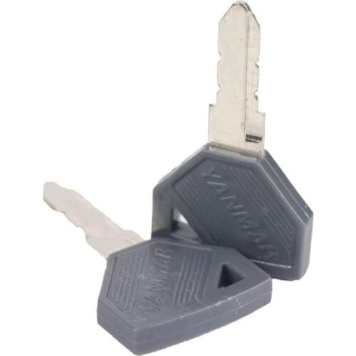 Free shipping for yanma 27 Start Excavator Accessories Vio 22 25 Full Car Ignition Key Edge Key to Door Lock Key