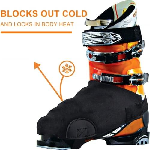 2pcs Warm Protective Cover Ski Boot Anti-freezing Lightweight Half Palm Compact Design Easy to Carry and Reusable