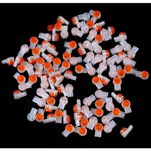 100Pcs UY2 K2 Connector Grease Filling Butt Wire Line Terminal Line Connection For Telephone Network