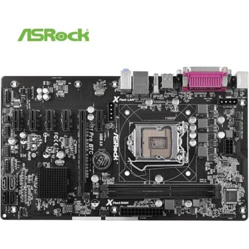 For ASRock H81 PRO BTC Motherboard Intel H81 Socket LGA 1150 i7 i5 i3 DDR3 PCI-E X16 SATA III Original Desktop Used Mainboard
