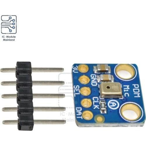 1.8-3.3V Digital MP34DT01 Microphone Module Simple Pulse Density Modulation Output PDM Digital MEMS Microphone Module